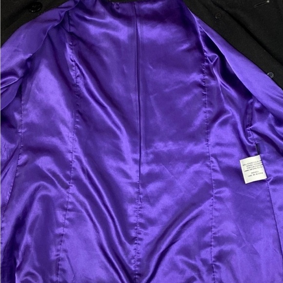 KENNETH Cole New York Recycled Wool Button Up Belted Fully Lined Pea Coat - Picture 12 of 15